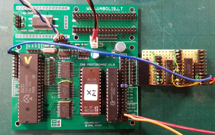 Z80 testing board PCB mini computer